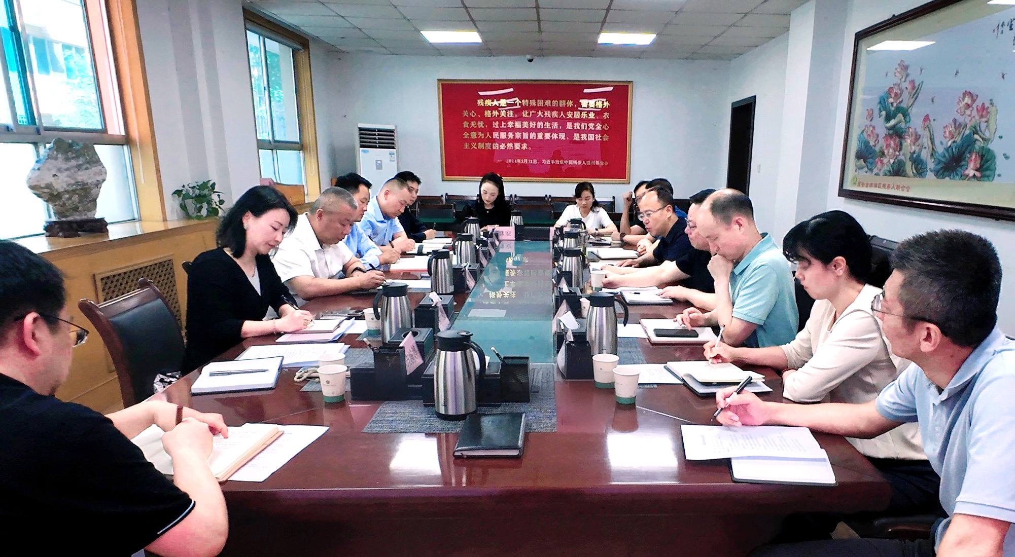 強(qiáng)盛一行赴西安市殘疾人聯(lián)合會(huì)開(kāi)展專(zhuān)題調(diào)研——共商殘疾人康復(fù)養(yǎng)老事業(yè)發(fā)展，探索科技助殘服務(wù)新模式